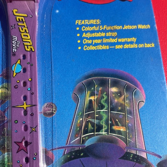 Vintage 1990 JETSONS Wrist Watch ~ Jetsons The Movie Cartoon Digital Watch - Picture 6 of 9